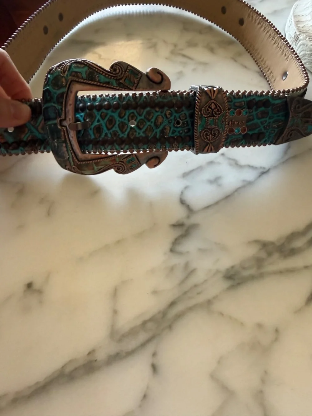 BB Simon crystal belt